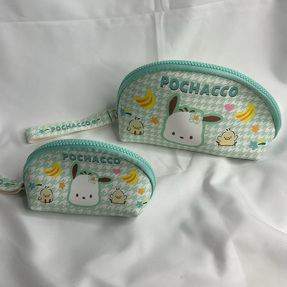 Pochacco Two-Piece Set Sanrio Japanese Cute Cosmetic Bag Storage Bag - Picture 4 of 14